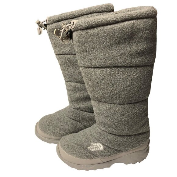 THE NORTH‎ FACE WOMEN HEAT SEEKER FLEECE BOOTS SIZE 5 - Picture 1 of 9